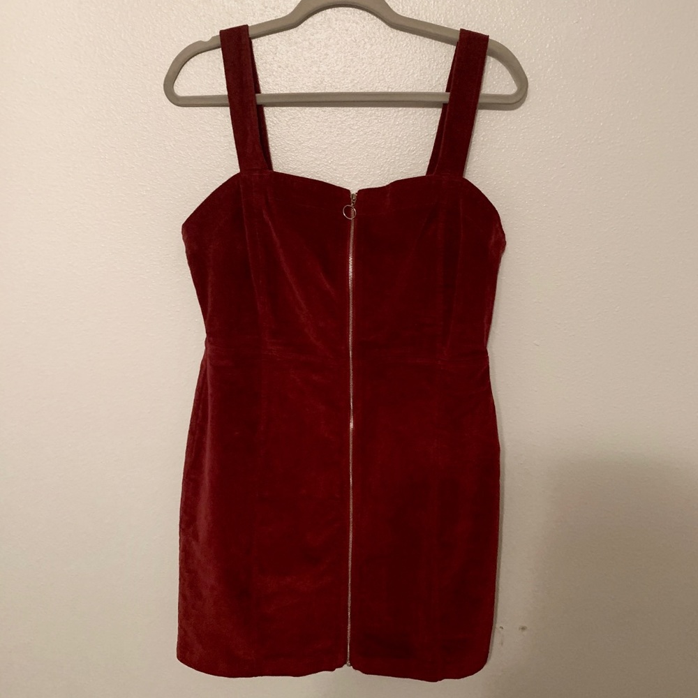 Burgundy Overall dress
